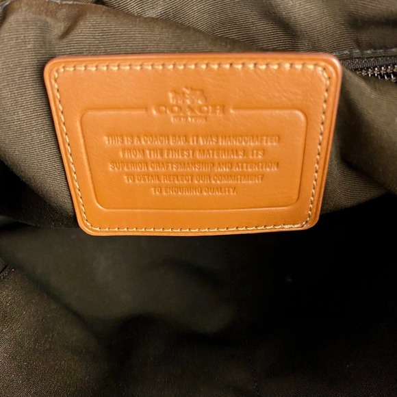 Coach Heritage Leather Briefcase British Tan Brown Sleek, Detachable Strap, Fine - Picture 12 of 13